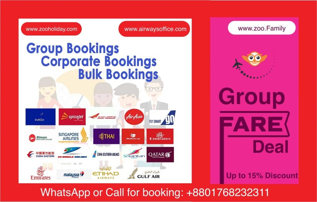 Airlines Group Ticket Fare | Airlines B2B Deal |  Airlines Corporate Deal