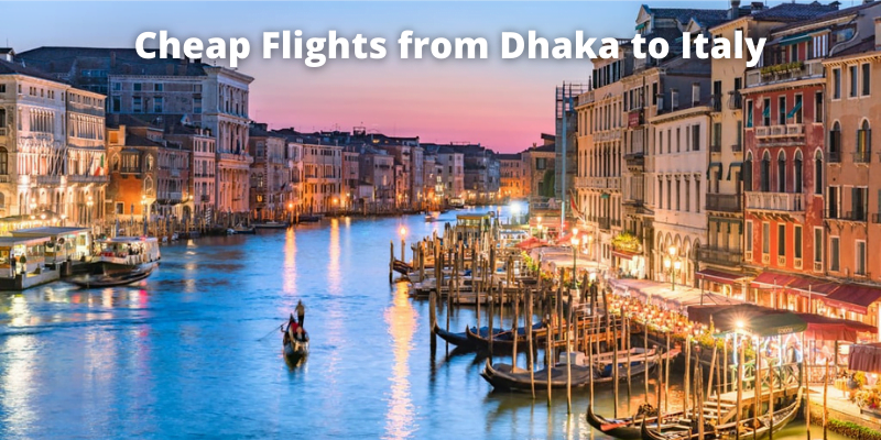 Dhaka to Italy flight