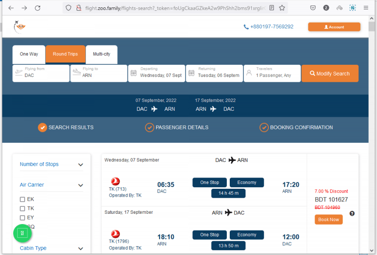 Dhaka to Sweden Cheap Air Tickets